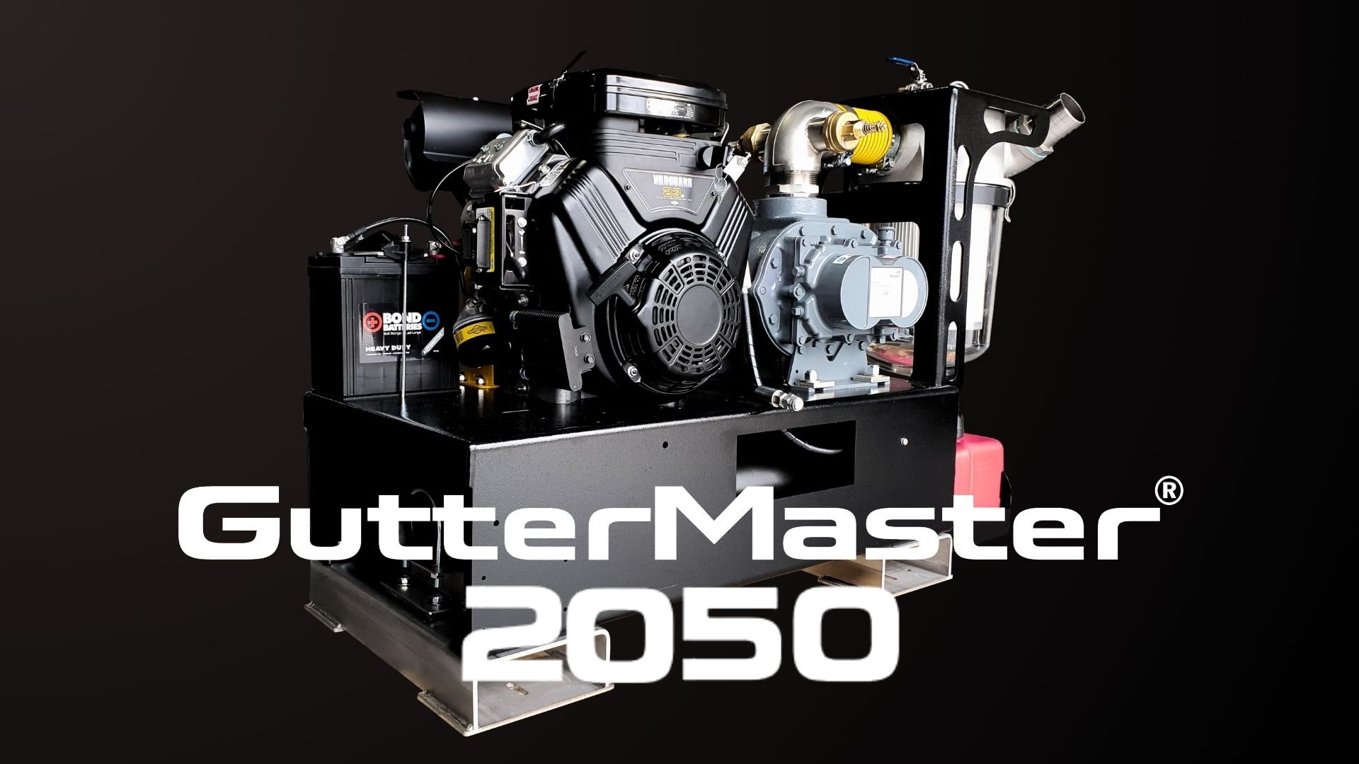 Gutter vacuum system gatter master 2050 proudly australian made