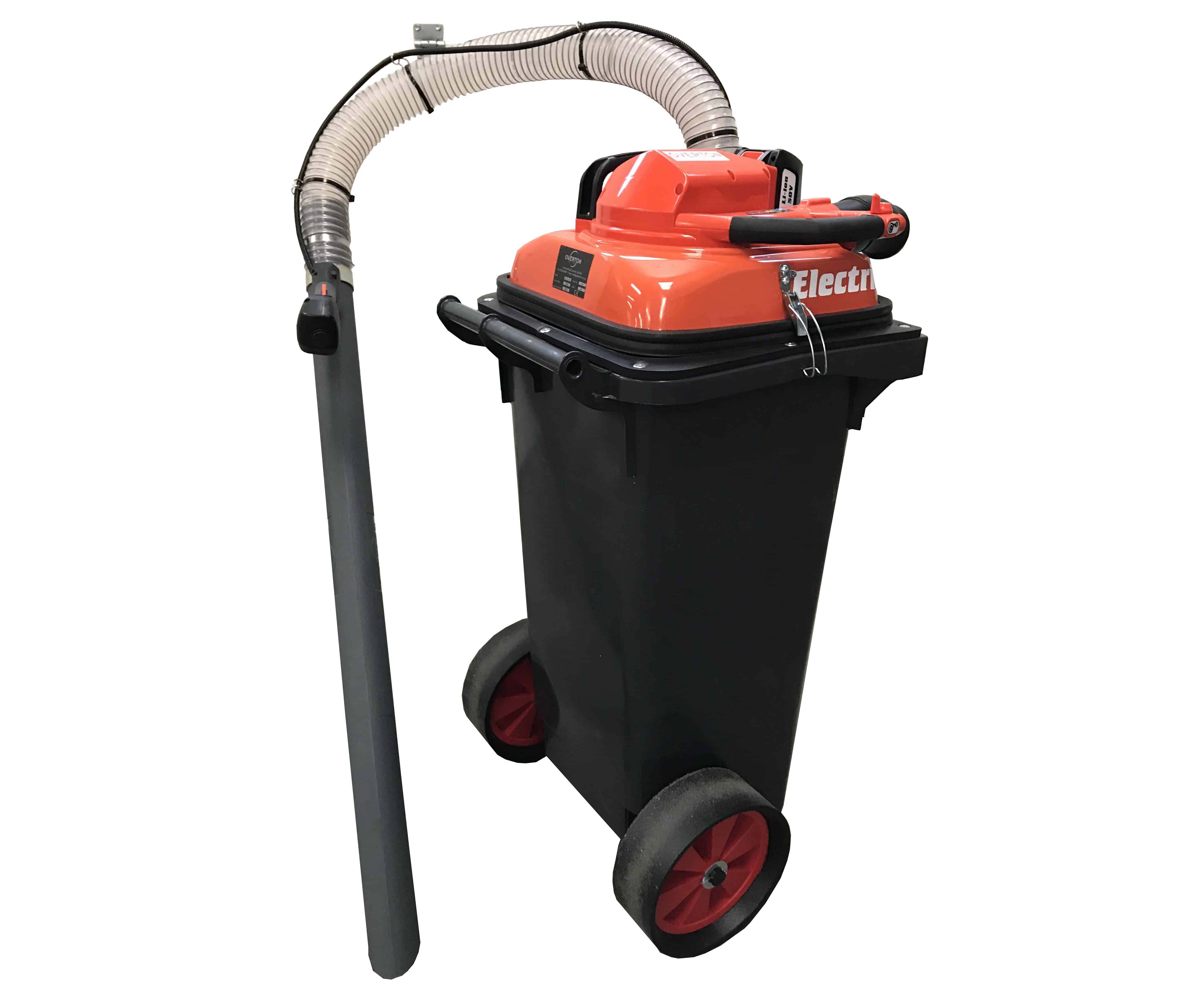 petrol powered wheelie bin vacuum system