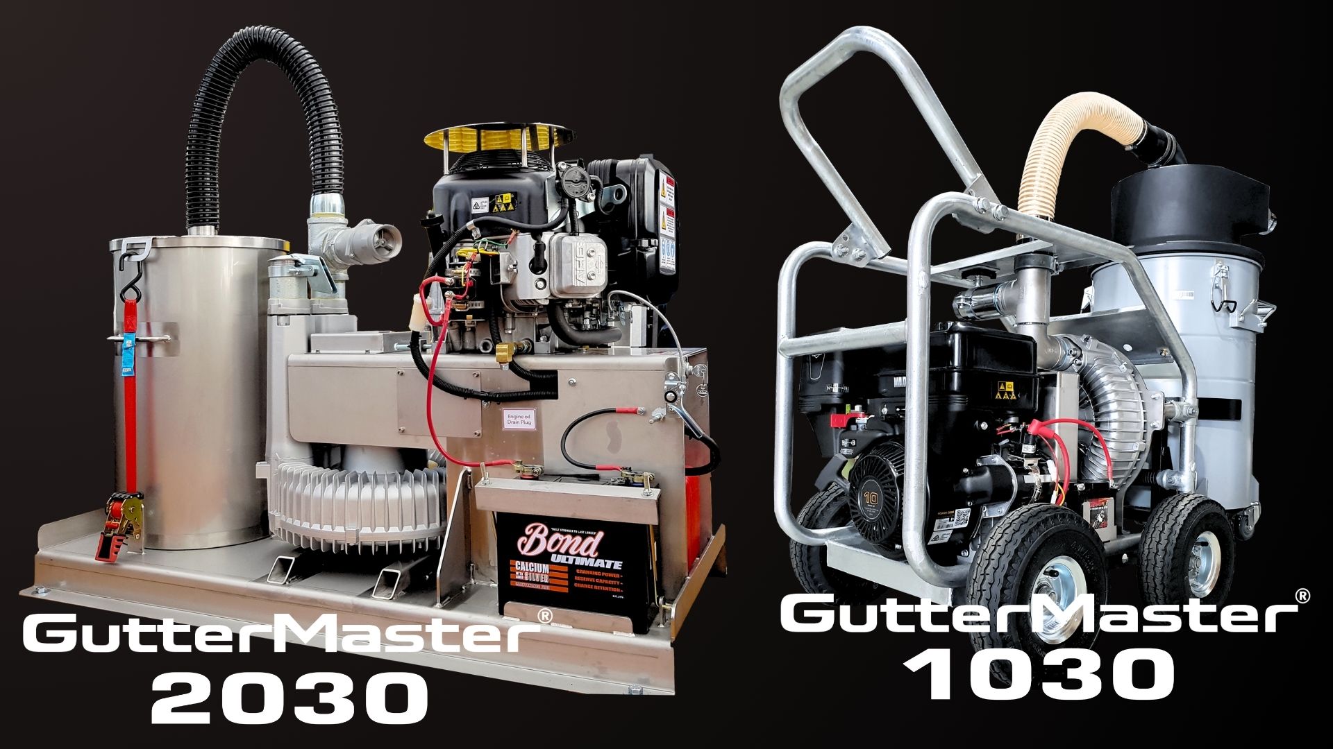Gutter vacuum system gatter master 2030 and 1030 proudly Australian Made